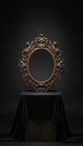 Antique Mirror With Baroque Frame